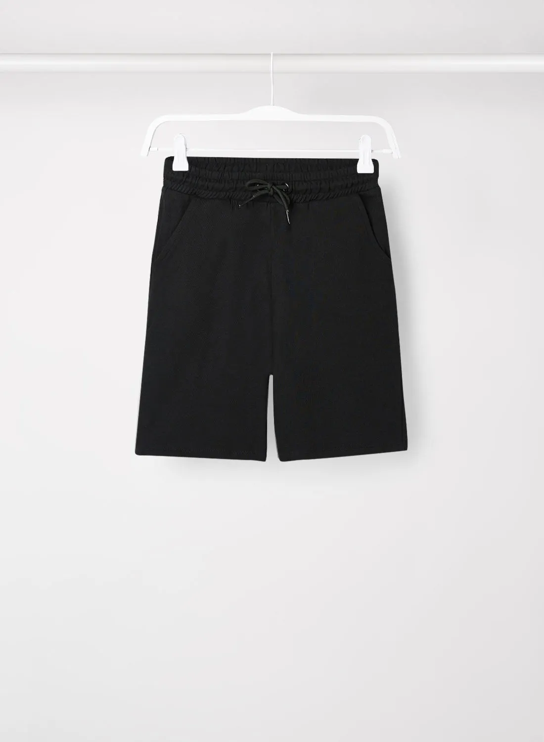 MANGO Teen Solid Shorts Black