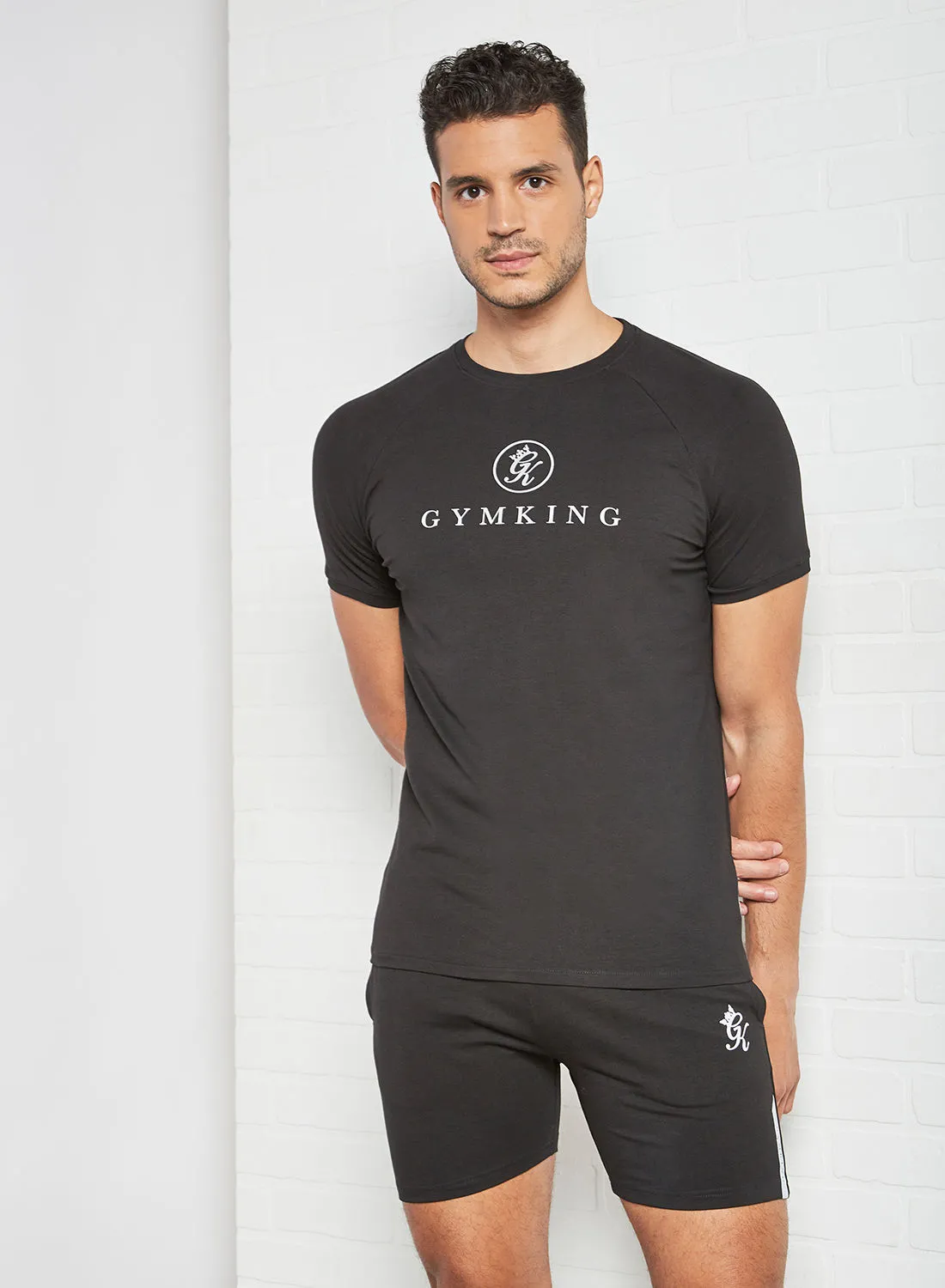Gym King Sport Pro Logo T-Shirt Black