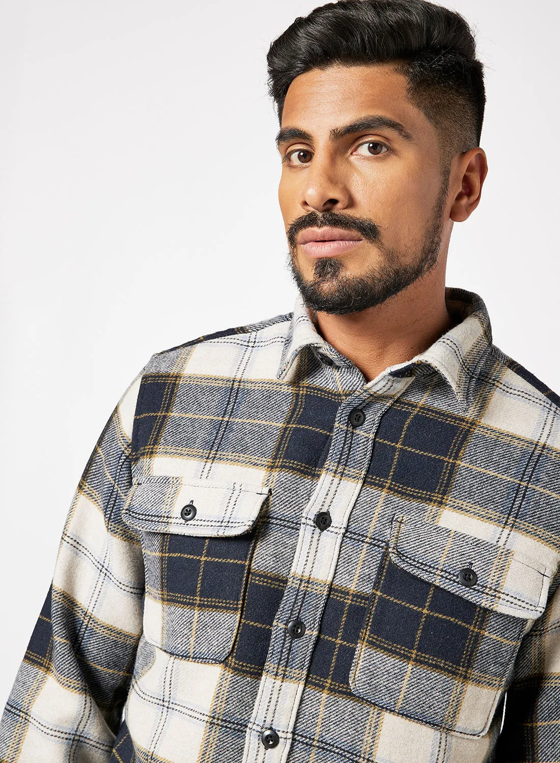 Selected Homme Checked Shirt Navy