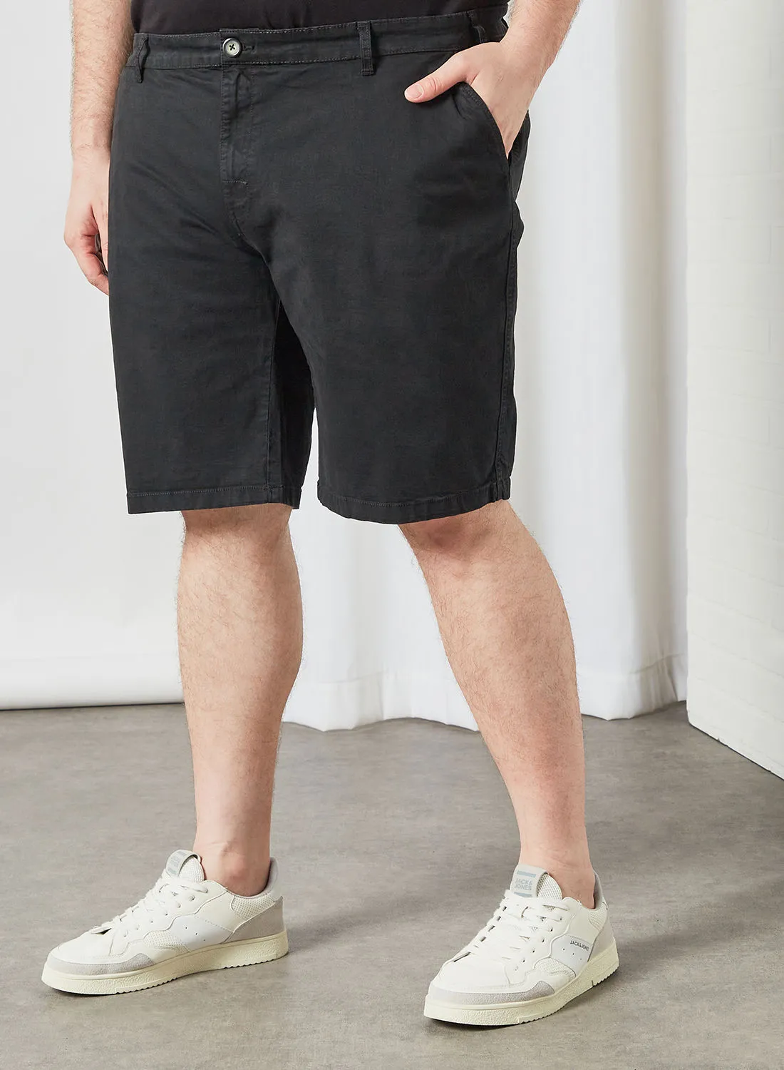 North 56°4 Plus Size Chino Shorts Black