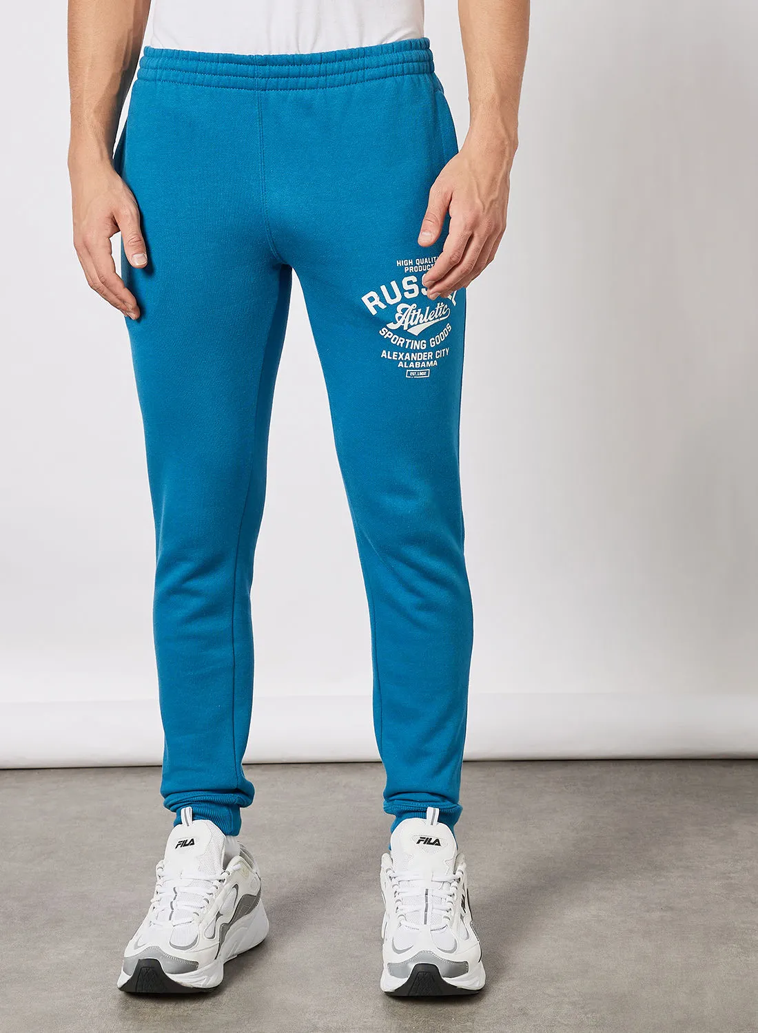 Russell Athletic Logo Slim Fit Sweatpants Blue