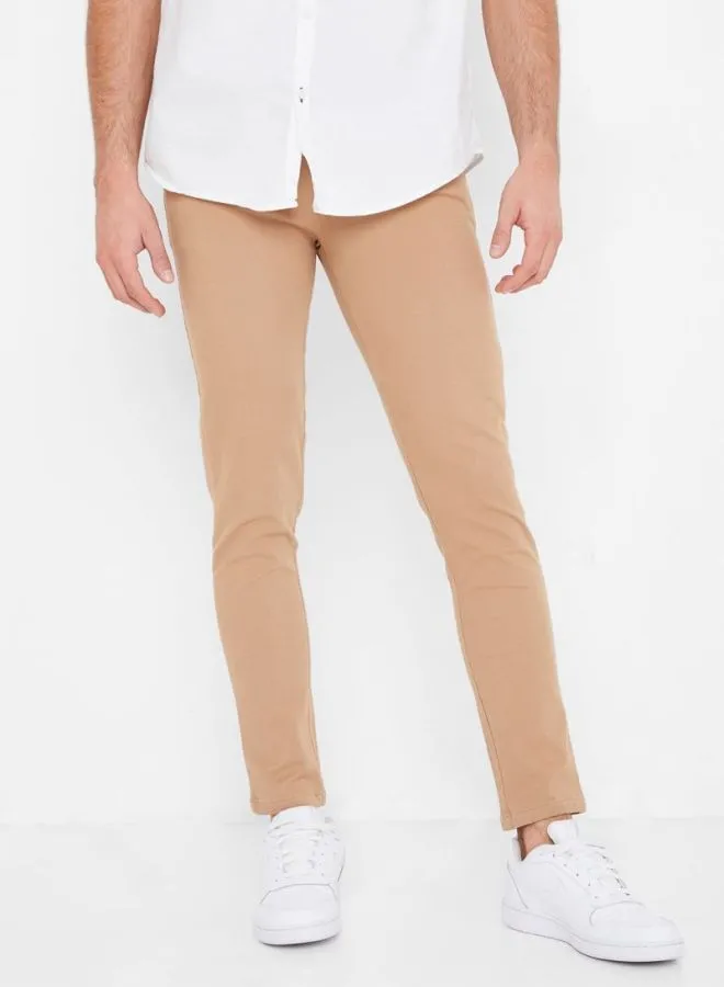 STATE 8 Skinny Fit Chinos Beige