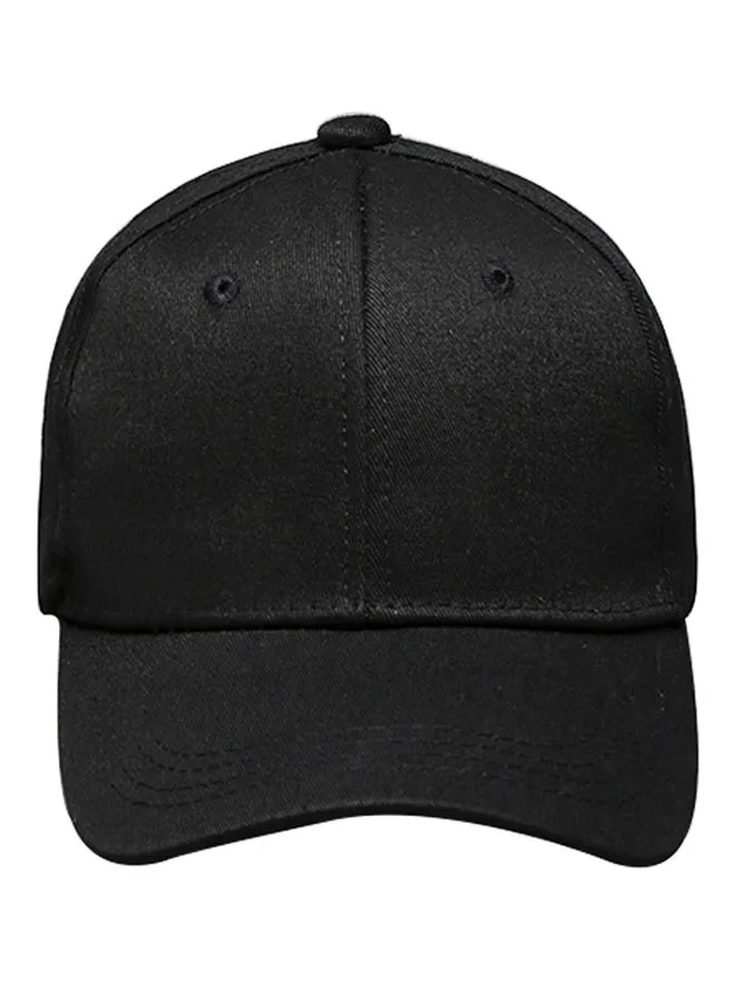 Generic قبعة بيسبول قطنية سادة - أسود