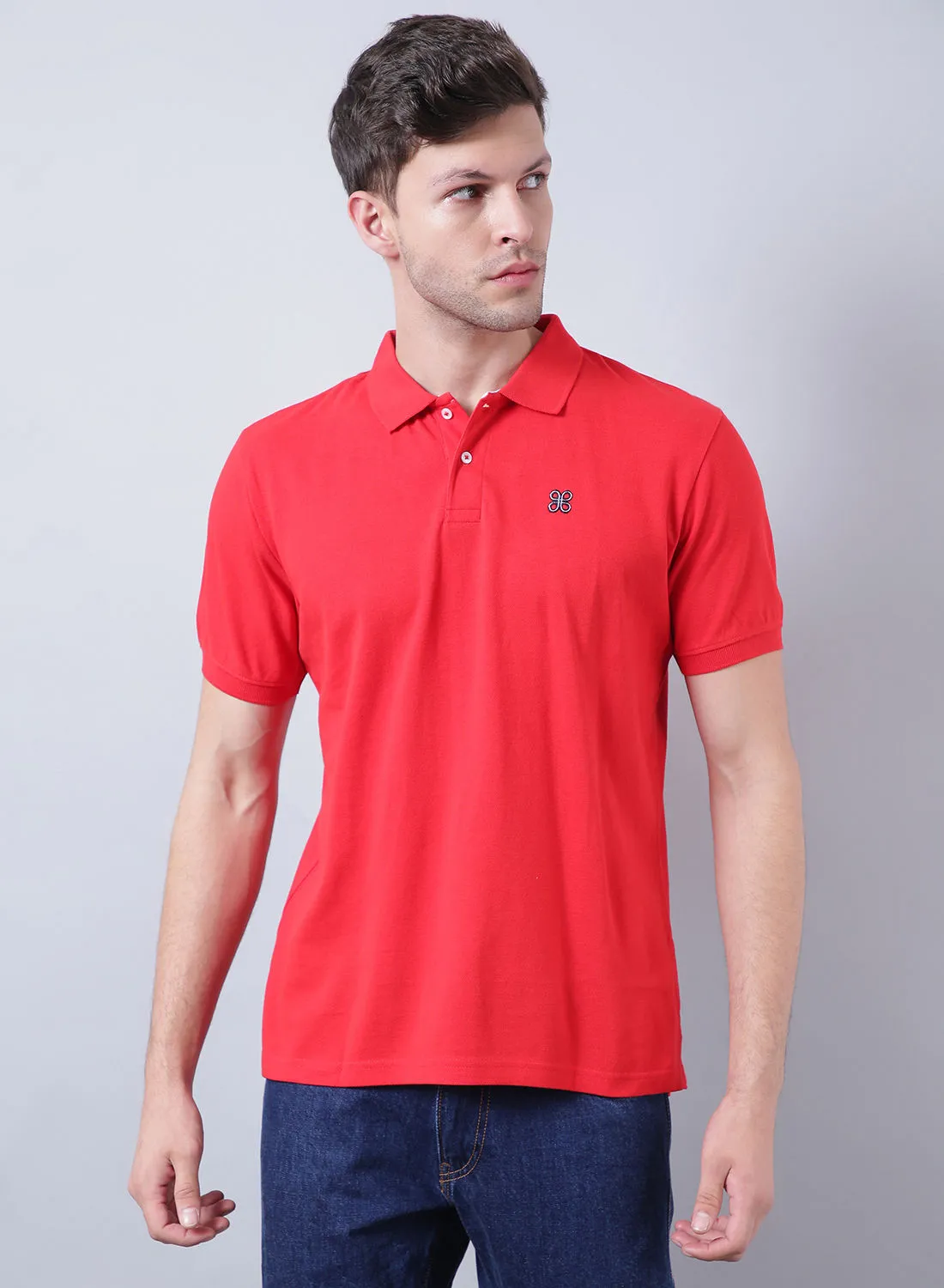 OFFROAD Short Sleeve Polo T-shirt Red