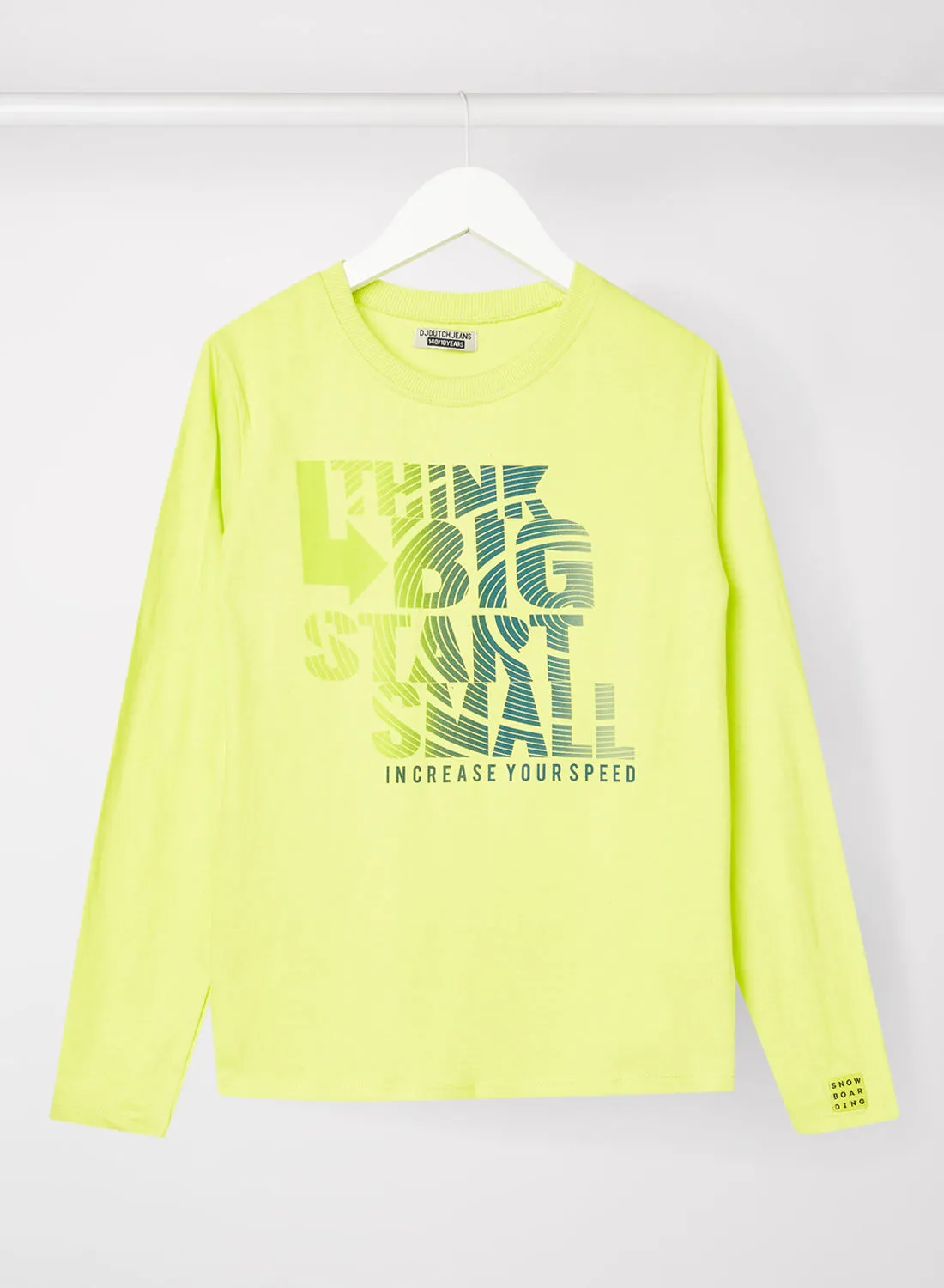 DJDUTCHJEANS Kids/Teen Graphic Print T-Shirt Neon Green