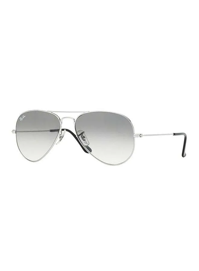 Ray-Ban Full Rim Aviator Sunglasses - RB3025-003/32-58 - Lens Size: 58 mm - Silver
