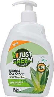 Just Green Organic Herbal Aloe Vera Liquid Hand Soap 400 ml