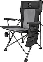 COASTRAIL - Portable Folding Trip and Camping Chair -Black