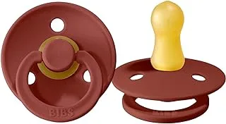 Bibs Colour Baby Pacifier Size 1 - Baby Beginner 0-6M (1pc) - Rust