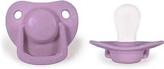 Filibabba Pacifier for 0-6 Months Babies 2-Pack, Light Lavender