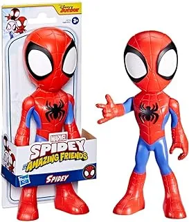 Marvel Spidey and His Amazing Friends Supersized Spidey 9-inch Action Figure, Preschool Toys, Super Hero Toys for 3 Year Old Boys and Girls and Up