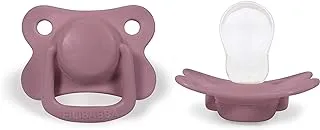 Filibabba Pacifier for +6 Months Babies 2-Pack, Dusty Rose