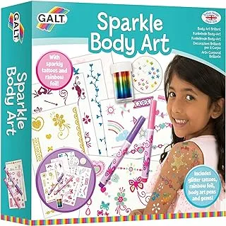 Galt Toys, Sparkle Body Art, Kids' Craft Kits, Ages 6 Years Plus, Multicolor