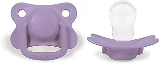 Filibabba Pacifier for +6 Months Babies 2-Pack, Fresh Violet