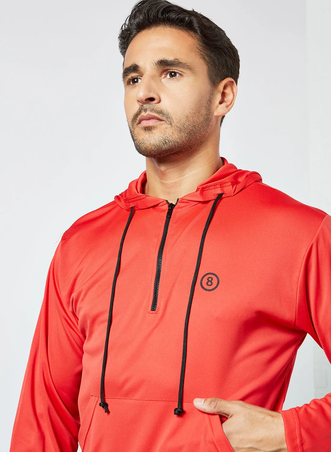 STATE 8 Active Hooded Jacket Red
