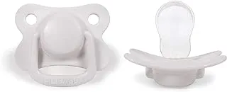 Filibabba +6 months Pacifier 2-Pack, White