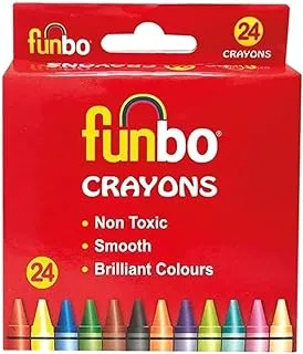 أقلام تلوين ملونة من فانبو، عبوة مكونة من 24 قطعة