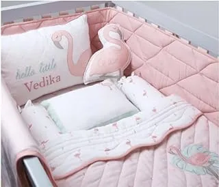 Masilo Organic Mini Cot Set with Quilt – Hello Flamingo