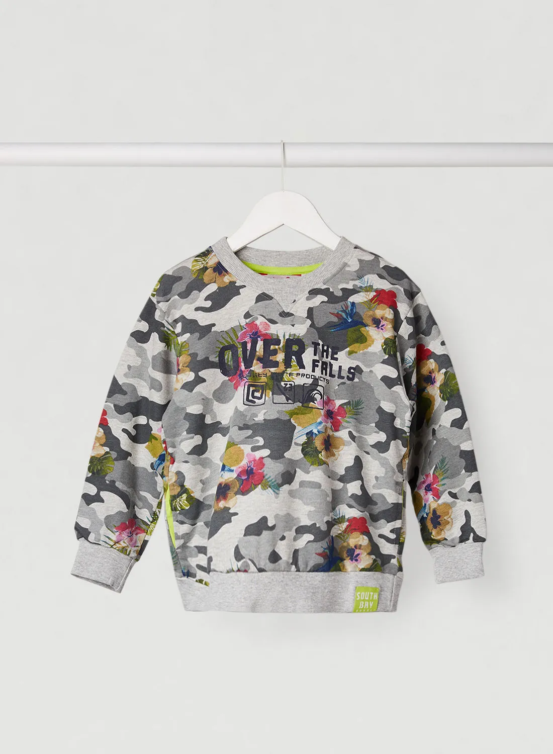 Boboli Kids Camo Print Sweatshirt print