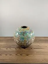 GAIA Meadows Pottery Art Round Lush Vase, X-Small, 14 cm Width x 14 cm Height, Multicolour