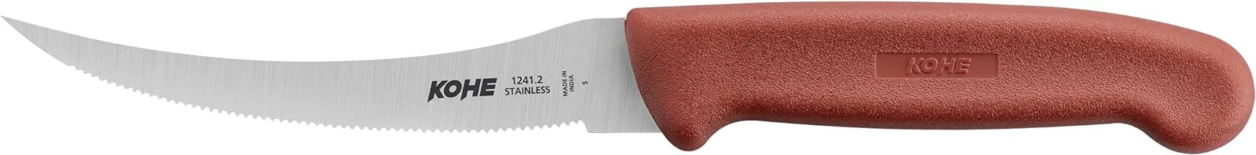 Kohe Stainless Steel Utility Serrated Chef/Kitchen Knife, Assorted