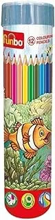 Funbo FO-CLPT-12 12 Color Pencils Cylinder 24-Pieces Box