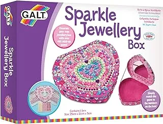 Galt Toys, Sparkle Jewellery Box, Kids' Craft Kits, Ages 6 Years Plus