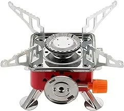 ECVV Portable Camping Gas Stove - Lightweight Backpack Butane Burner - 2800W High Power with Convenient Piezo Ignition, Foldable - for Hiking Outdoor
