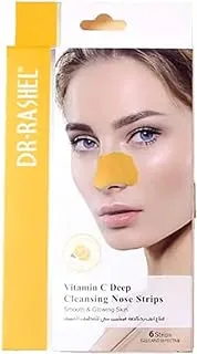 Dr-Rashel Vitamin C Deep Cleansing Nose Strips 6pcs DRL-1703 - د. راشيل شرائط أنف بفيتامين سي للتنظيف العميق 6 قطع