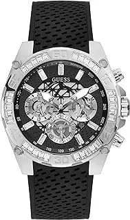 GUESS 46mm Multifunction Stainless Steel Watch