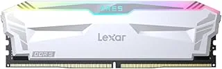 ذاكرة سطح المكتب Lexar 16GB Ares DDR5 6400 CL32 1.4V مع مبدد حراري وإضاءة RGB، حزمة من قطعتين، أبيض