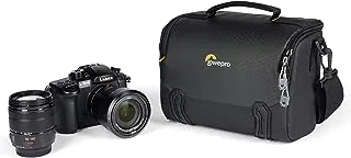 Lowepro Adventura SH 160 III، حقيبة كتف للكاميرا مع حزام كتف قابل للتعديل/للإزالة، حقيبة للكاميرا بدون مرآة، متوافقة مع سلسلة Sony Alpha 7، أسود