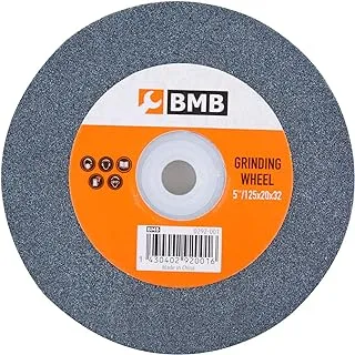 BMB TOOLS 5inch Hard Grinding Wheel| Tapered Plain Resin|Grind Carbide Hard Steel |Color Gray