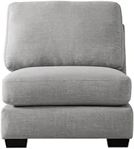 Roots Furniture Scott Oat Armless Chair, 82 cm x 101 cm x 86 cm Size, Light Grey