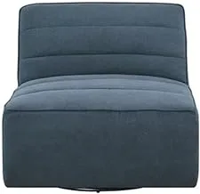Roots Furniture Defender Sectional Swivel Chair, Blue