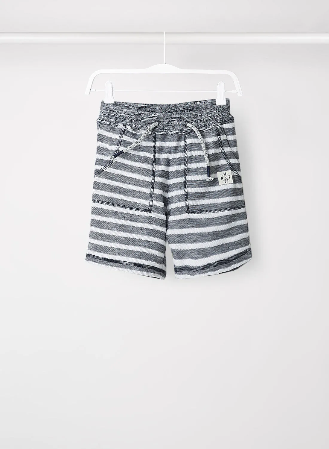 NAME IT Baby/Kids Striped Sweat Shorts Dark Sapphire