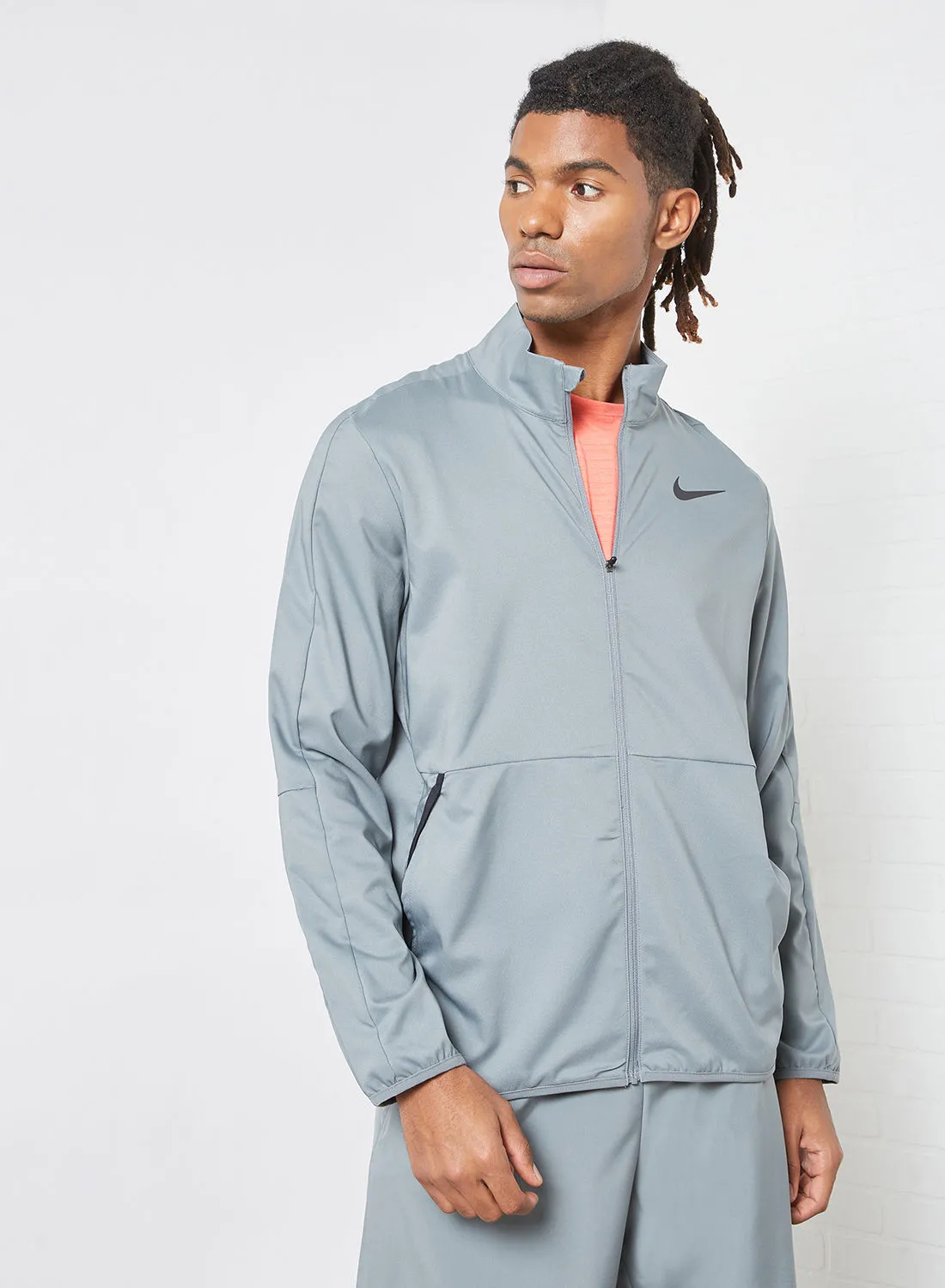 Nike Dri-FIT Woven Training Jacket Grey