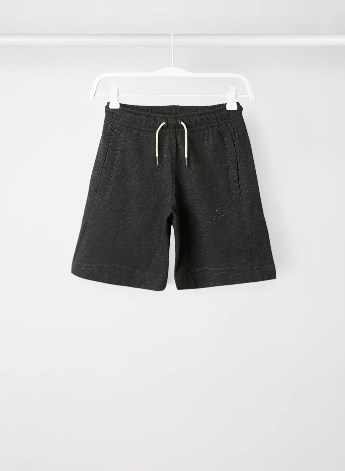 Nike Rubbed Drawstring Waist Shorts Black/(Dk Smoke Grey)