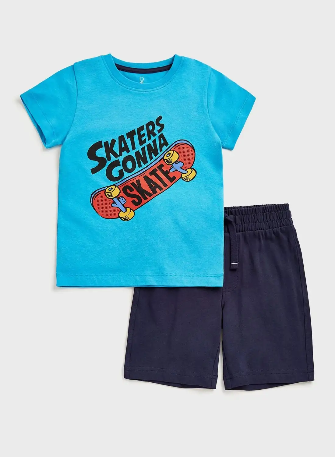 mothercare Kids Slogan T-Shirt & Shorts Set