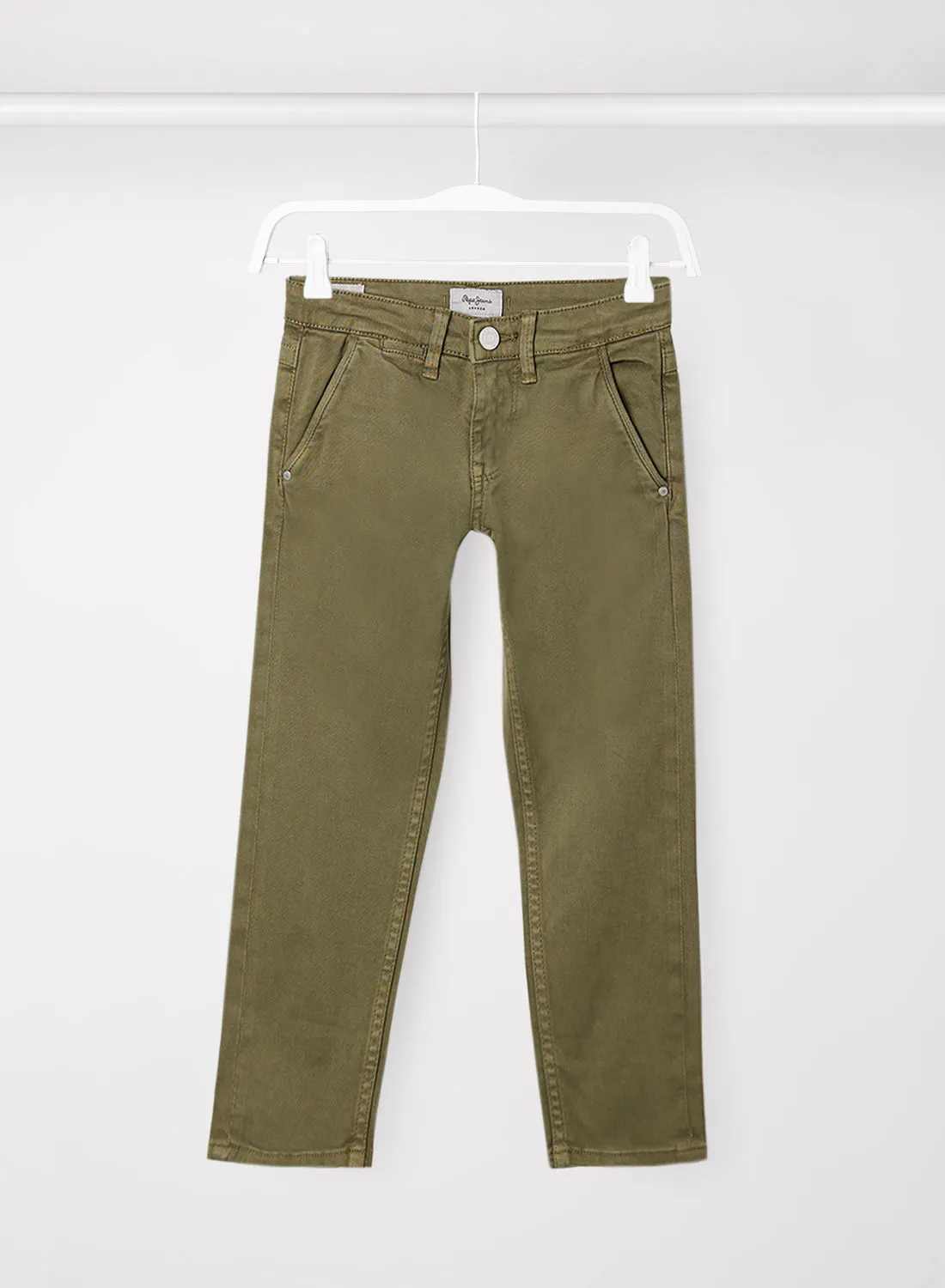 Pepe Jeans LONDON Kids/Teen Solid Chinos Olive
