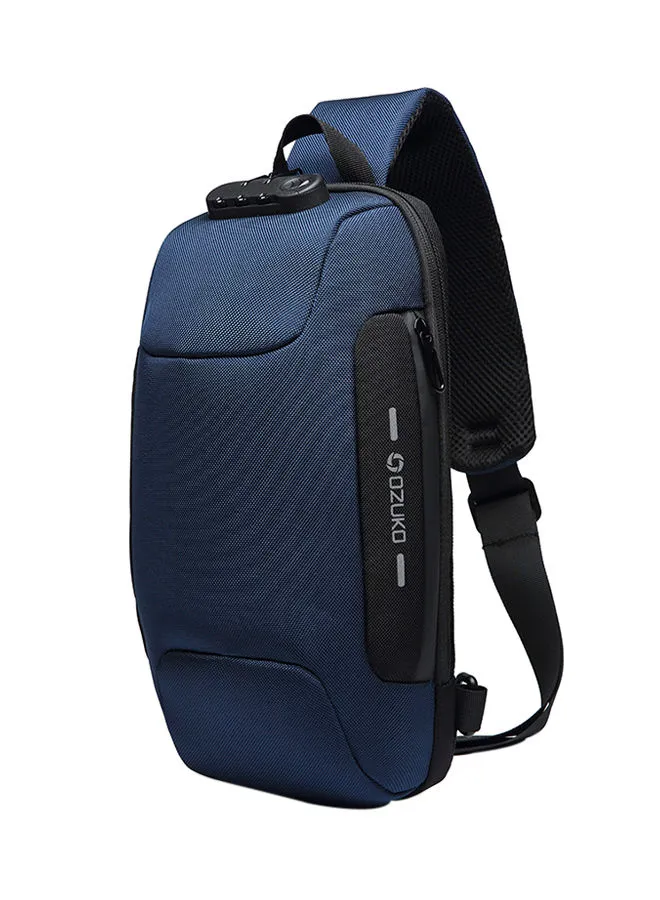 Generic Water-Resistant Sling Outdoor Cross Body Bag Blue