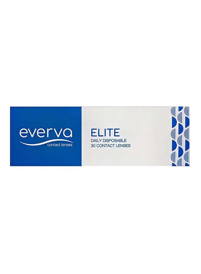 everva Pack Of 30 Elite Silicon Hydrogel Daily Disposable Prescribed Contact Lenses