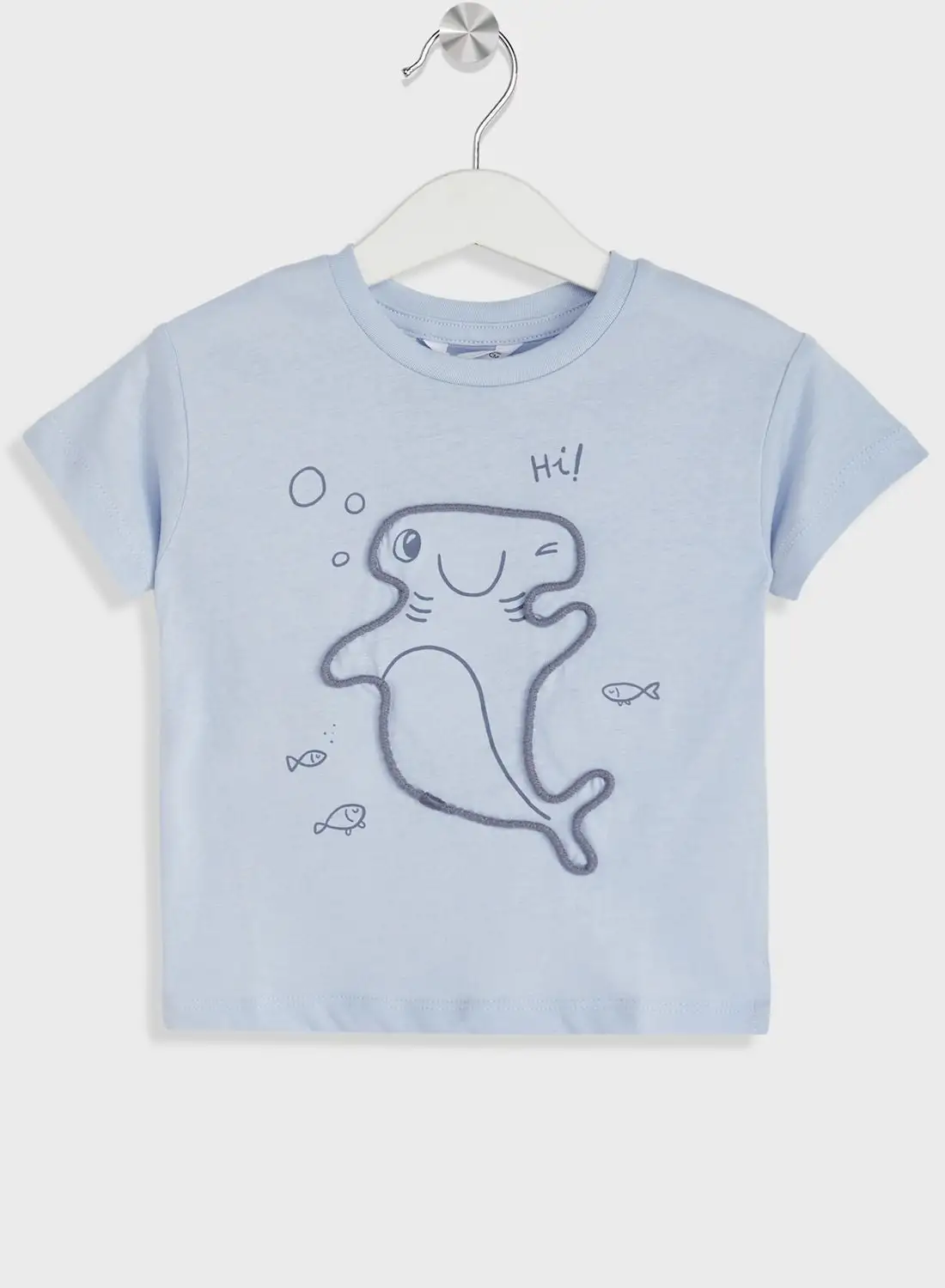 MANGO Kids Fish Print T-Shirt