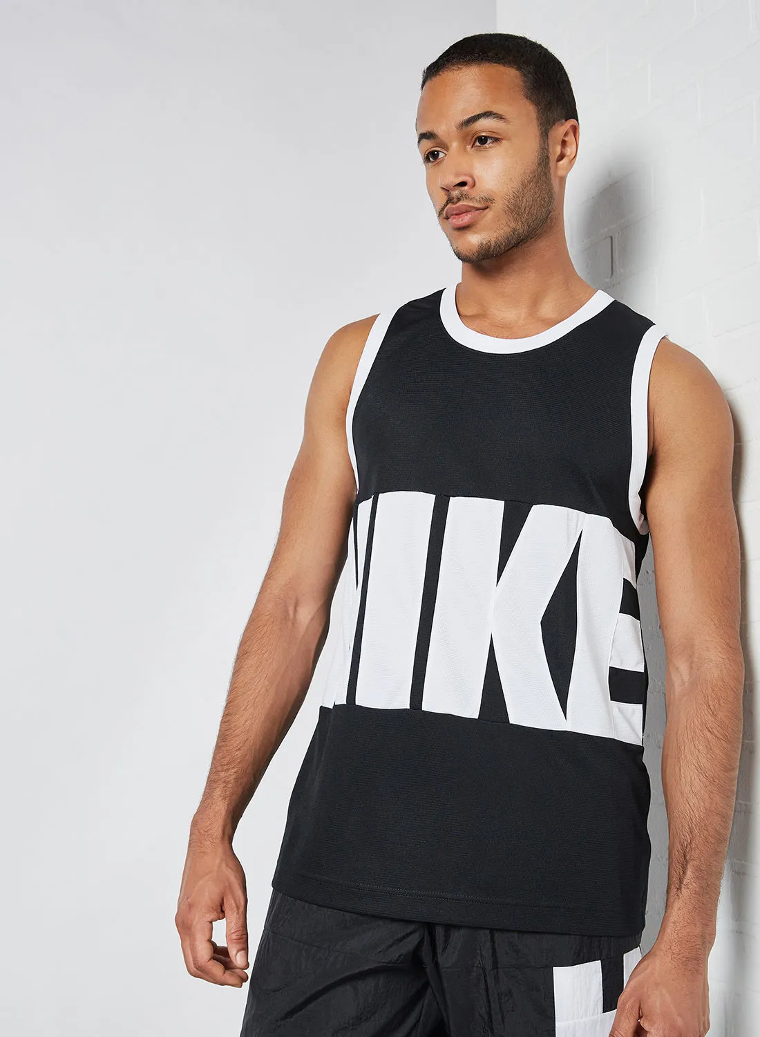 Nike Dri-FIT Basketball Jersey BLACK/BLACK/WHITE/(WHITE)