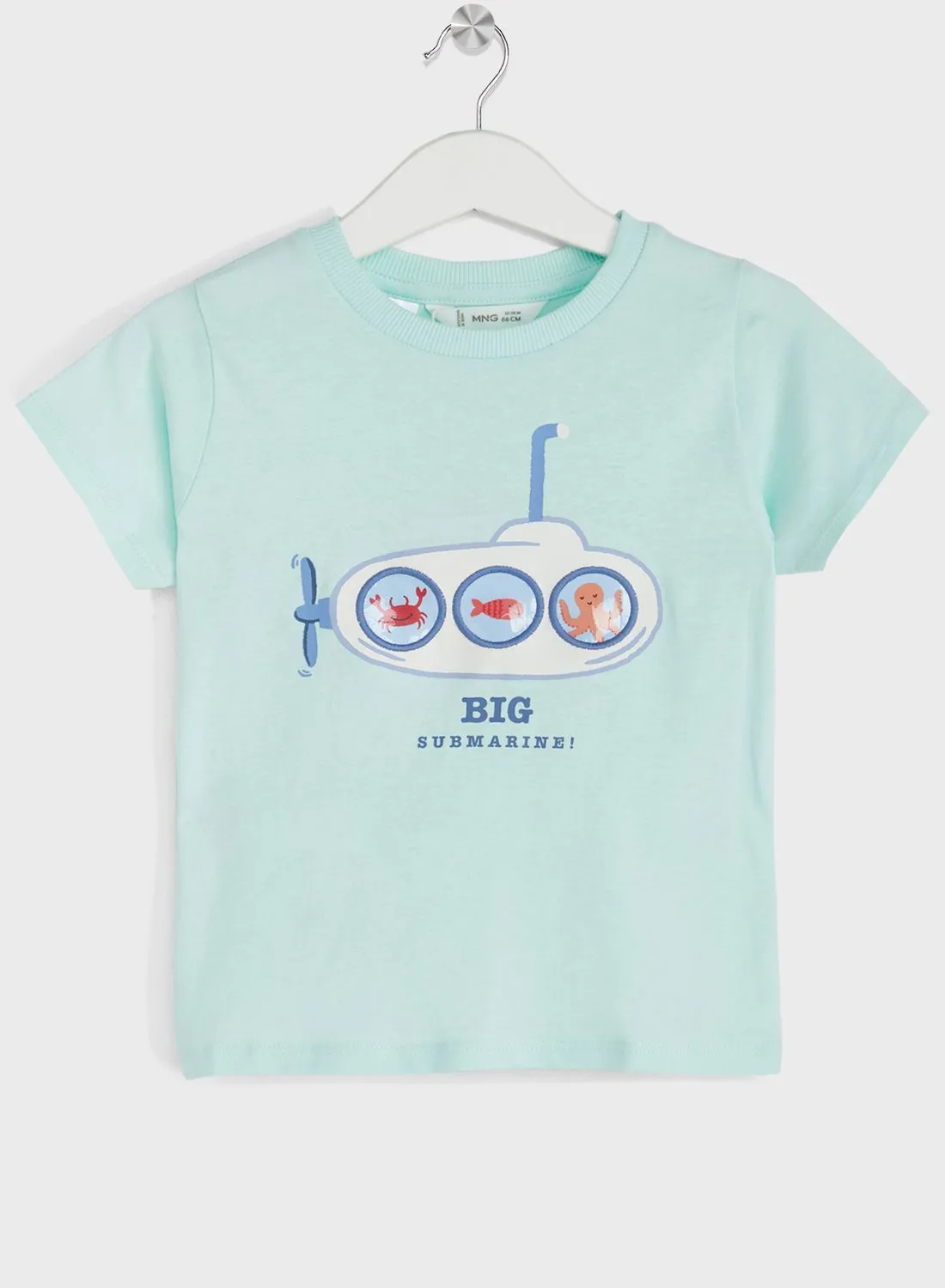 MANGO Kids Submarine Print T-Shirt