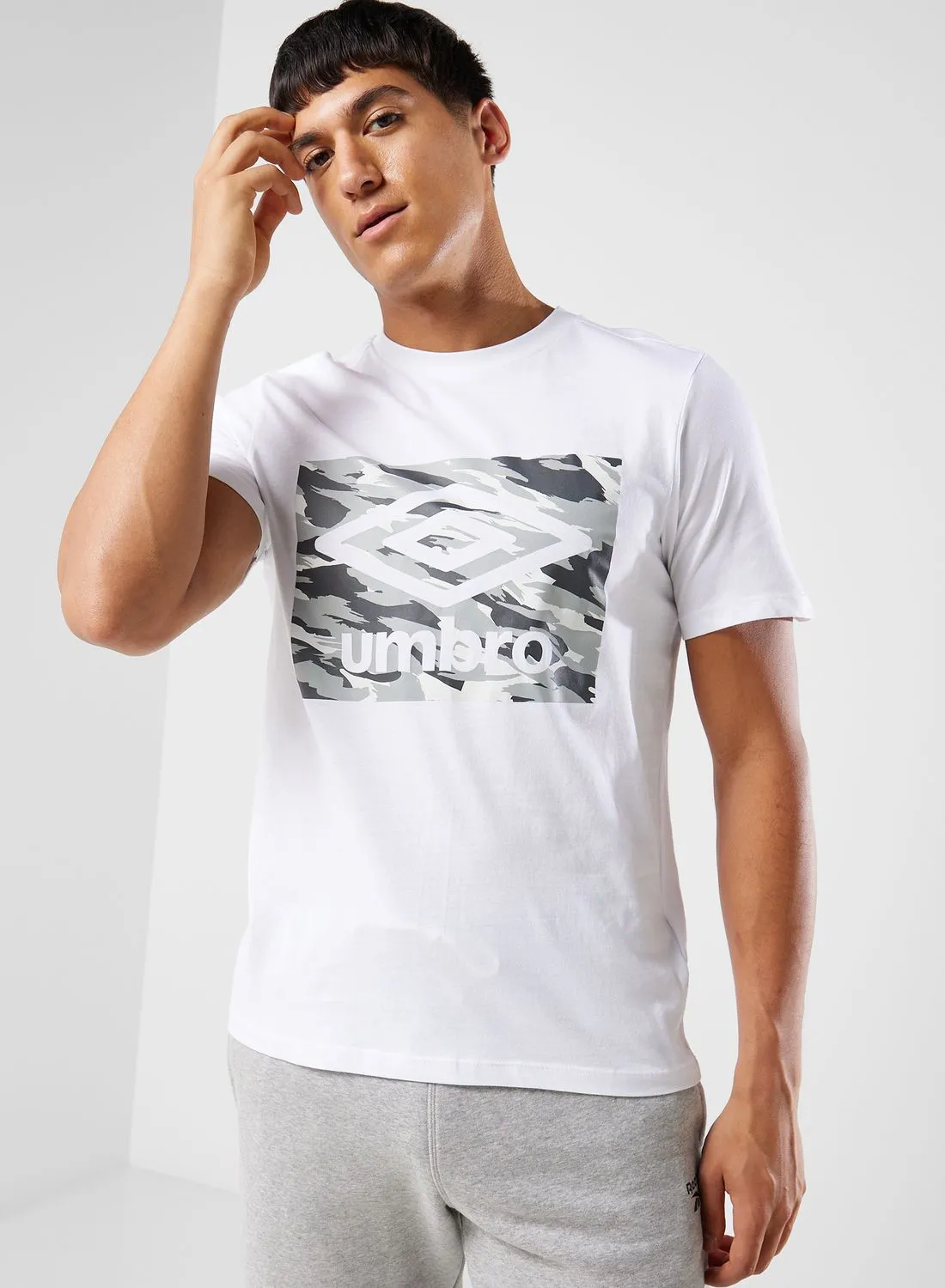 umbro Camo Box Logo Graphic T-Shirt