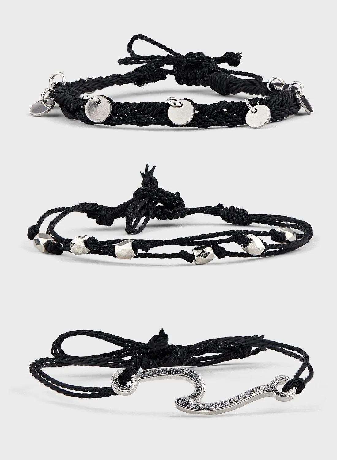 Seventy Five 3 Pack Mix  Rope Bracelet Set