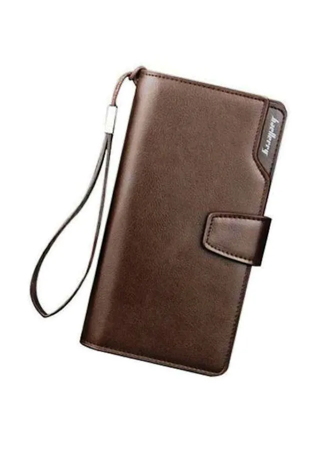 baellerry Faux Leather Wallet Brown