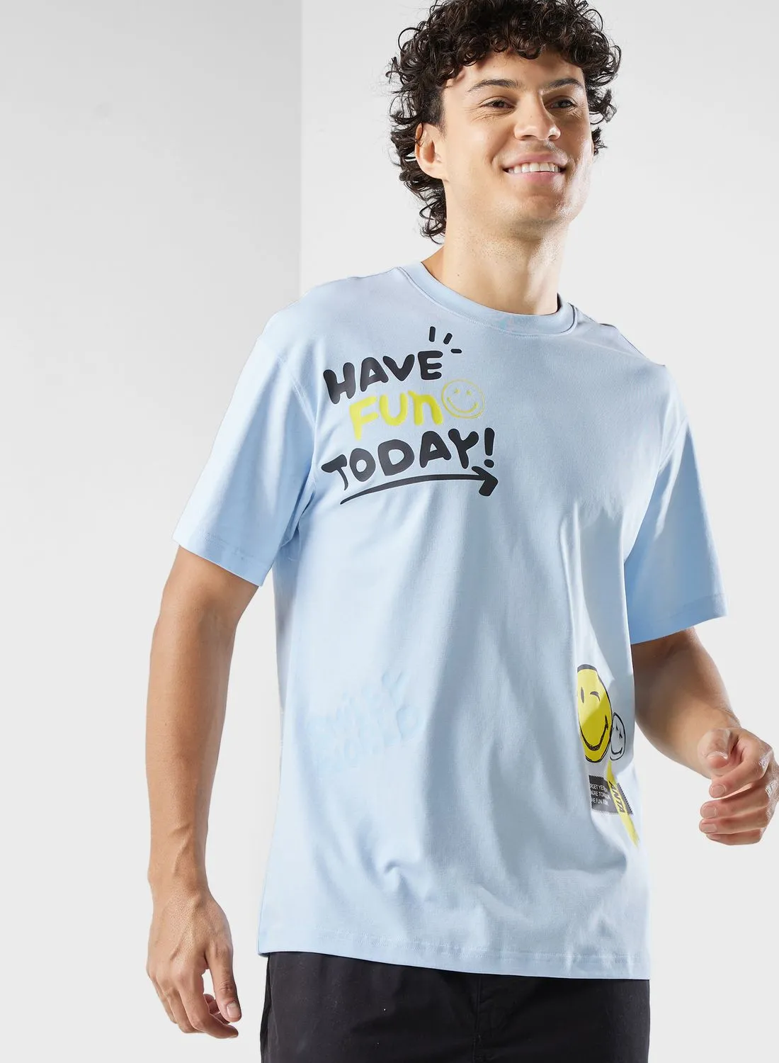 ANTA Smiley Printed T-Shirt