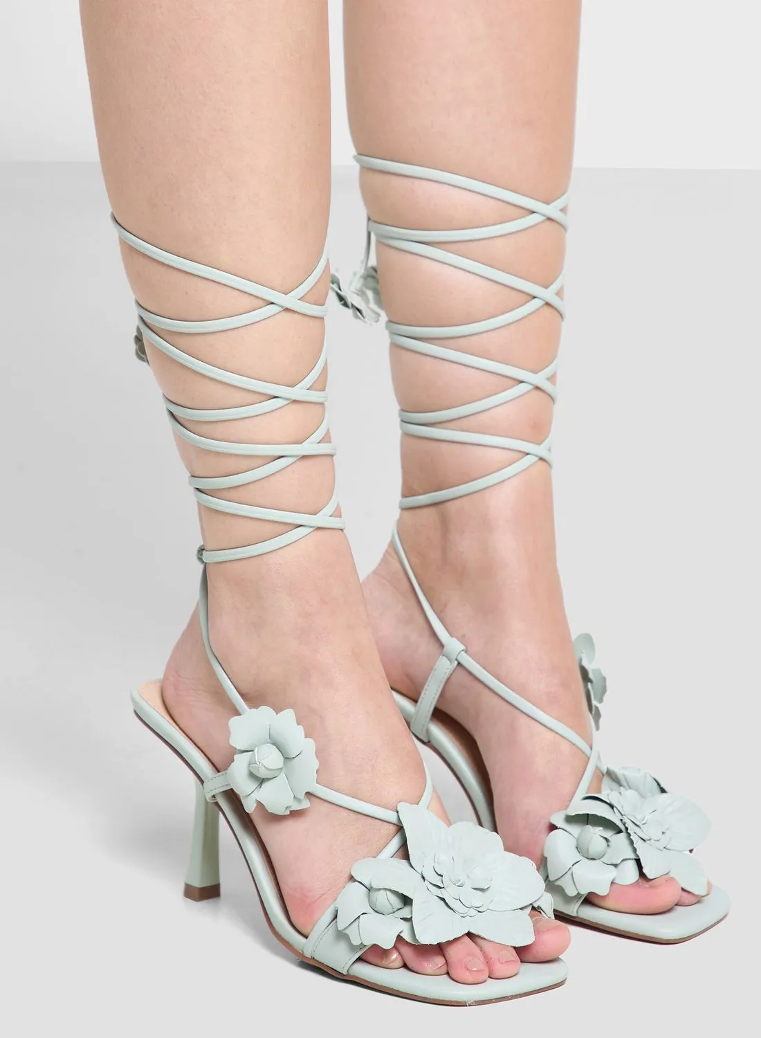 RIVER ISLAND Flower Barely There Sandals